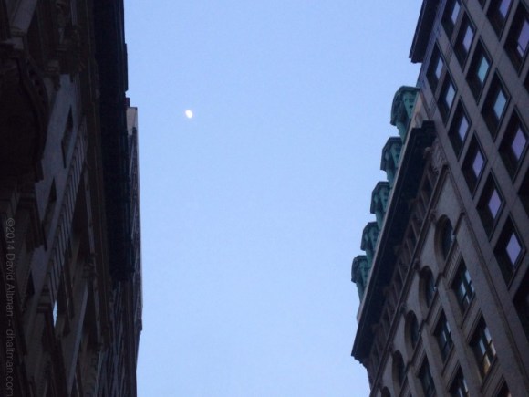 West 18th Street looking east, Manhattan, NYC. 8 February 2014.